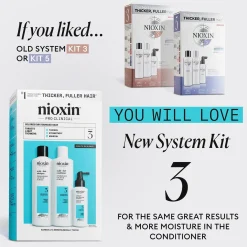 Nioxin Hiustenhoitopakkaukset|Hiustenhoito<System 3 KIT hoitopakkaus 300+300+100 ml