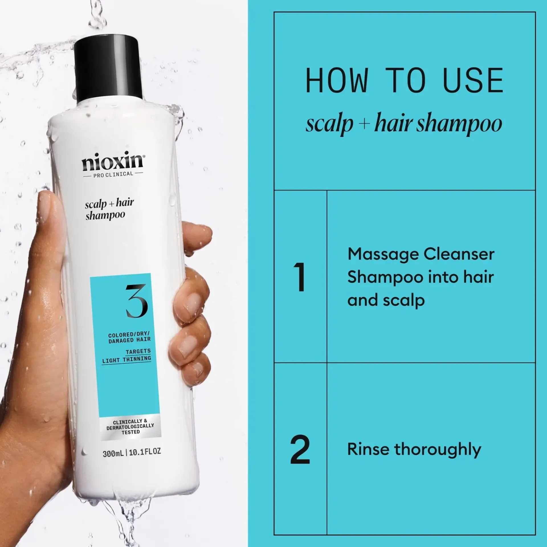 Nioxin Shampoot<System 3 Shampoo 300 ml