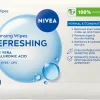 NIVEA Kasvojenhoito<25 kpl Daily Essentials Refreshing Cleansing Wipes puhdistusliinat normaalille iholle