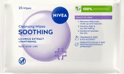 NIVEA Kasvojenhoito<25kpl Daily Essentials Sensitive Cleansing Wipes -puhdistusliinat