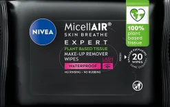 NIVEA Kasvojenhoito<20kpl MicellAIR Expert Waterproof Make-up Removing Wipes -meikinpuhdistusliinat