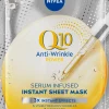 NIVEA Kasvojenhoito<1kpl Q10 Anti-Wrinkle Power Serum Infused Sheet Mask -kasvonaamio