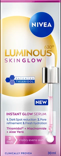 NIVEA Kasvojenhoito<Luminous 30ml Skin Glow Instant Glow Serum -kasvoseerumi
