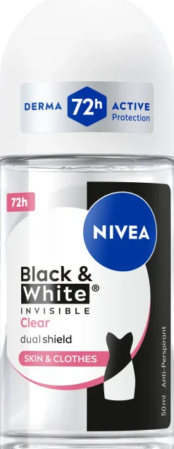 NIVEA Vartalonhoito<50ml Black & White Invisible Original Deo Roll-on -antiperspirantti