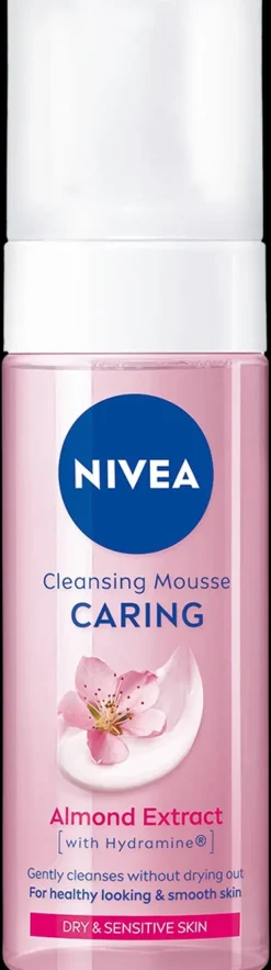 NIVEA Kasvojenhoito<150ml Caring Cleansing Mousse -puhdistusvaahto