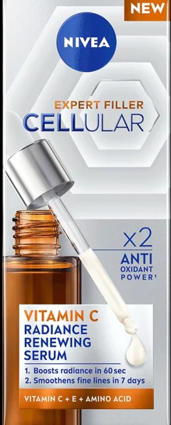 NIVEA Kasvojenhoito<30ml Cellular Expert Filler Vitamin C Radiance Renewing Serum -kasvoseerumi 30ml