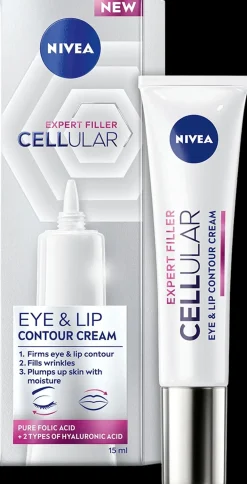 NIVEA Ihonhoidon Tehoaineet|Kasvojenhoito<15ml Cellular Expert Filler Eye & Lip Contour Cream -silmänympärysvoide