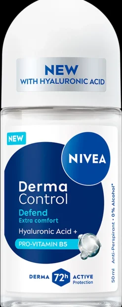 NIVEA Vartalonhoito<50ml Derma Control Defend Deo Roll-on -antiperspirantti