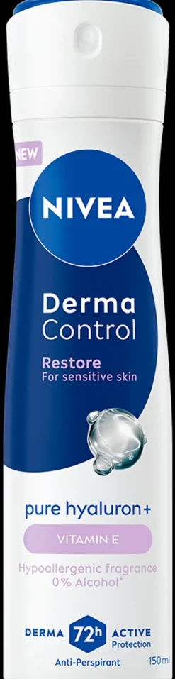NIVEA Vartalonhoito<150ml Derma Control Restore Deo Spray -antiperspirantti