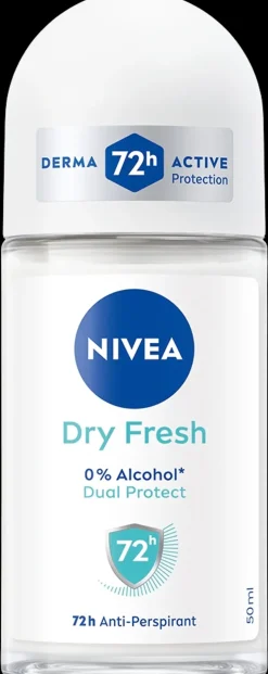 NIVEA Vartalonhoito<50ml Dry Fresh Deo Roll-On -antiperspirantti