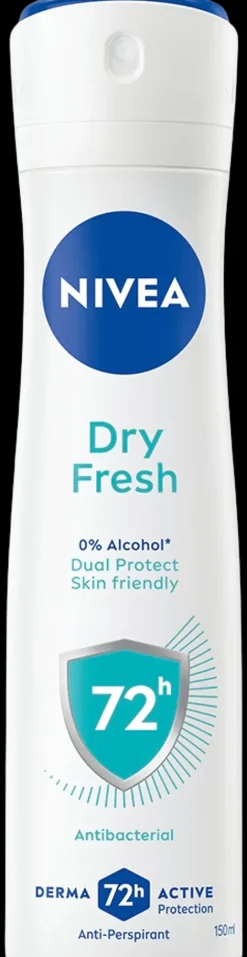 NIVEA Vartalonhoito<150ml Dry Fresh Deo Spray -antiperspirantti
