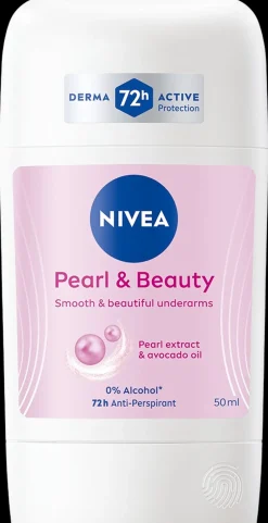 NIVEA Vartalonhoito<50ml Pearl & Beauty Deo Stick -antiperspirantti