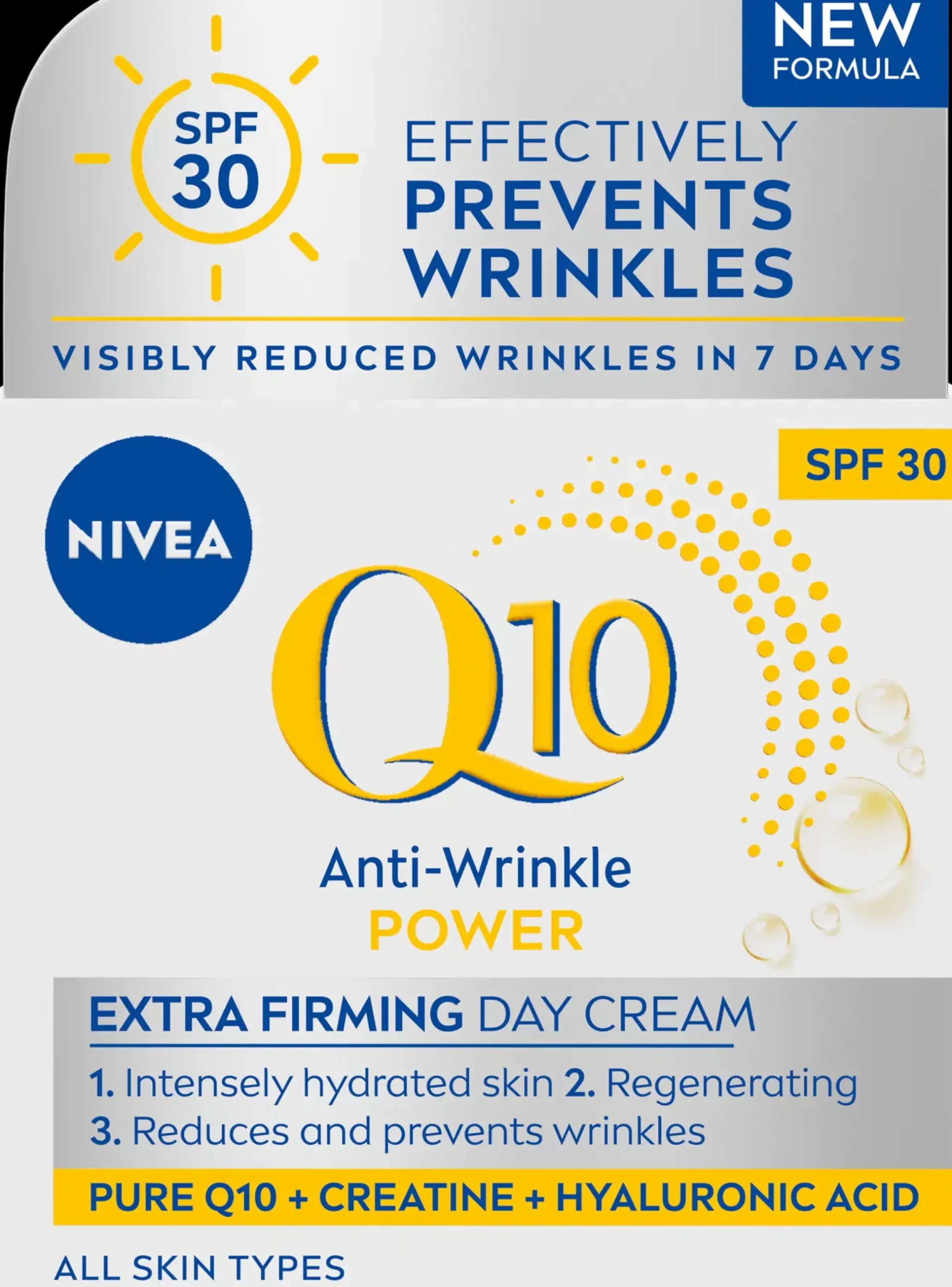 NIVEA Kasvojenhoito<50ml Q10 Anti-Wrinkle Power Extra Firming Day Cream SPF30 -päivävoide