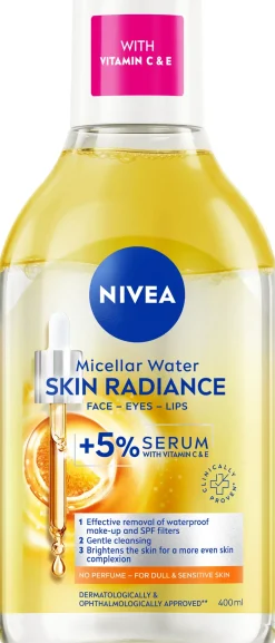 NIVEA Kasvojenhoito<400ml Skin Glow Micellar Water -misellivesi