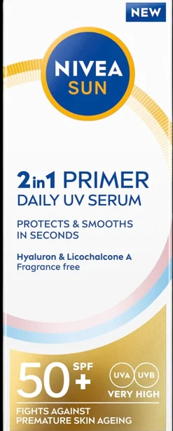 NIVEA Aurinkotuotteet<SUN 30ml 2in1 Primer Daily UV Serum SK50+ -aurinkosuojaseerumi