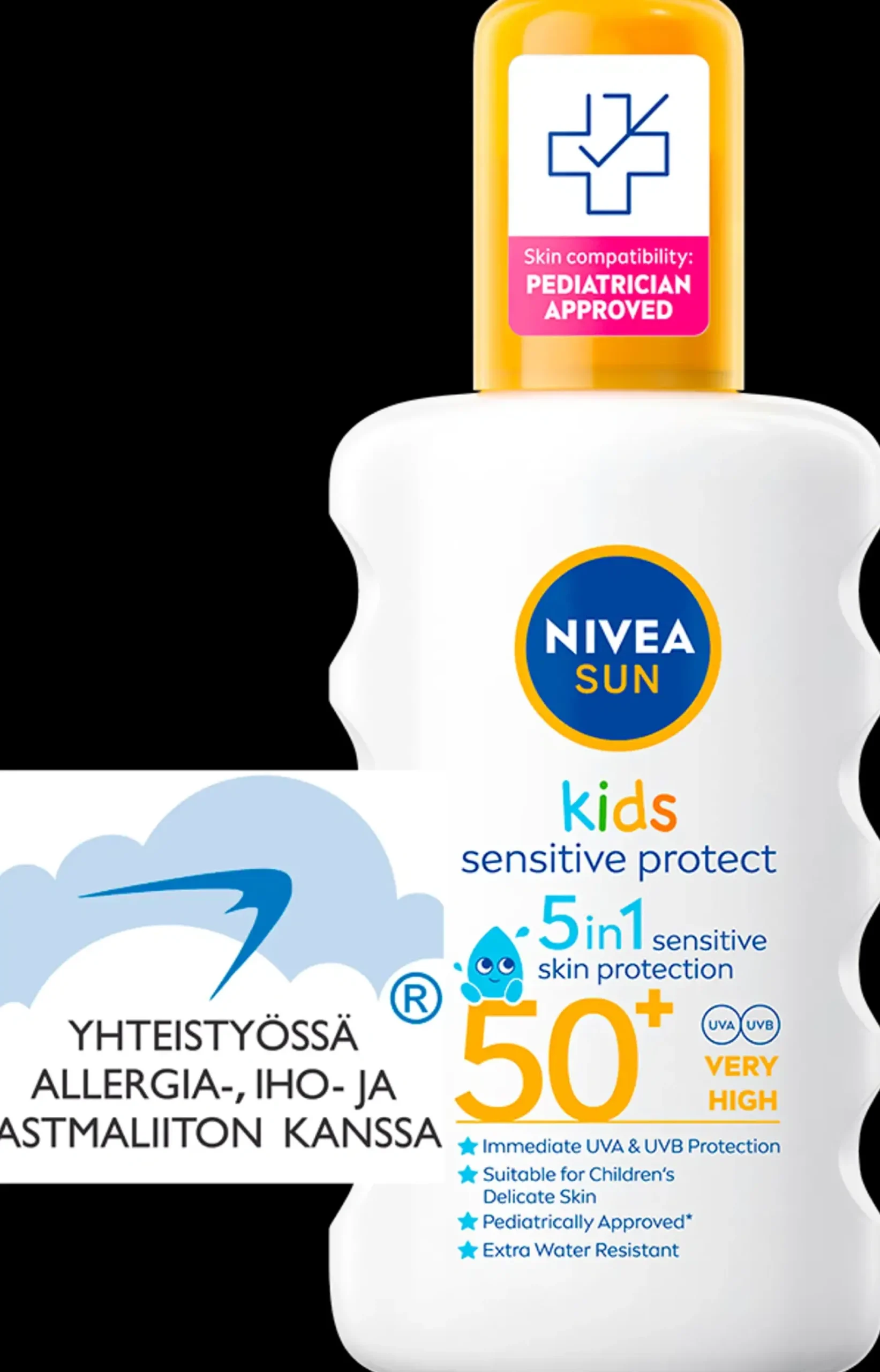 NIVEA Aurinkotuotteet<SUN 200ml Kids Sensitive Protect Sun Spray SK50+ -aurinkosuojasuihke