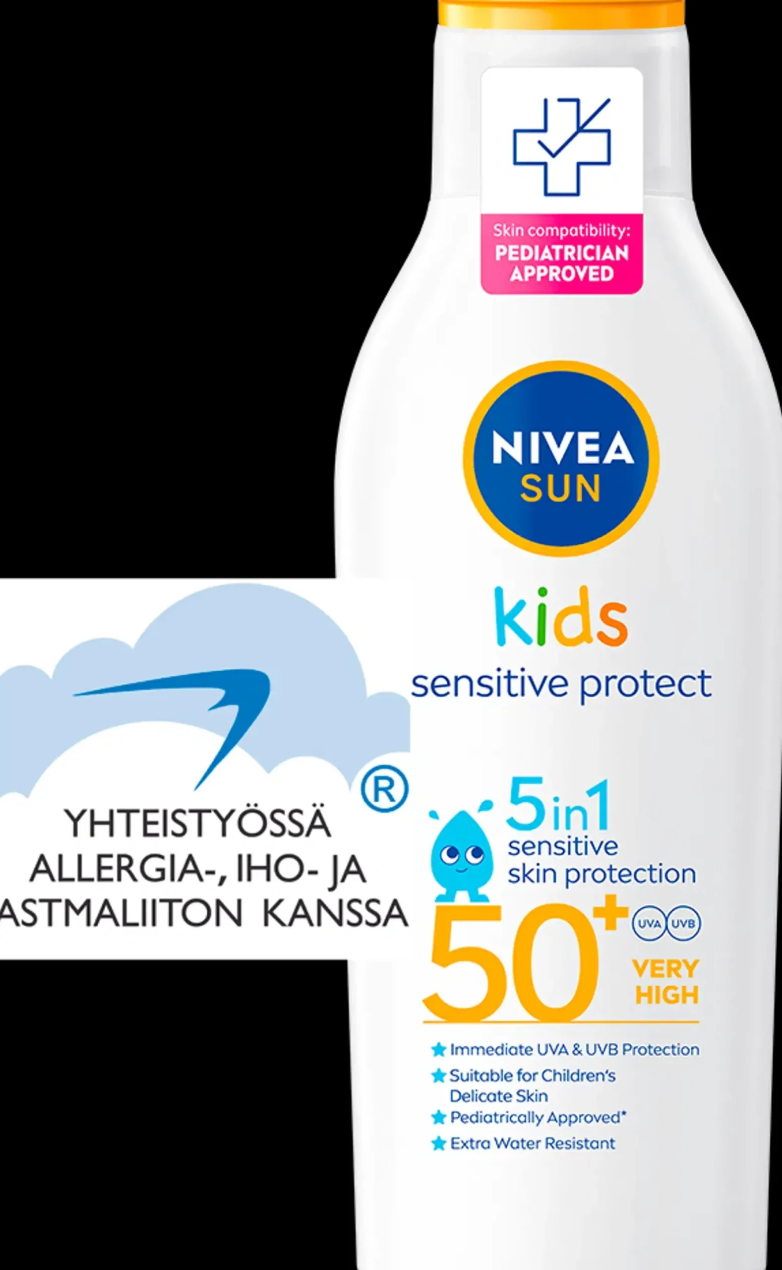 NIVEA Aurinkotuotteet<SUN 200ml Kids Sensitive Protect Sun Lotion SK50+ -aurinkosuojavoide