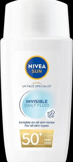 NIVEA Aurinkotuotteet<SUN 40ml UV Face Invisible Daily Fluid SK50+ -aurinkosuojavoide