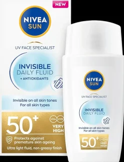 NIVEA Aurinkotuotteet<SUN 40ml UV Face Invisible Daily Fluid SK50+ -aurinkosuojavoide