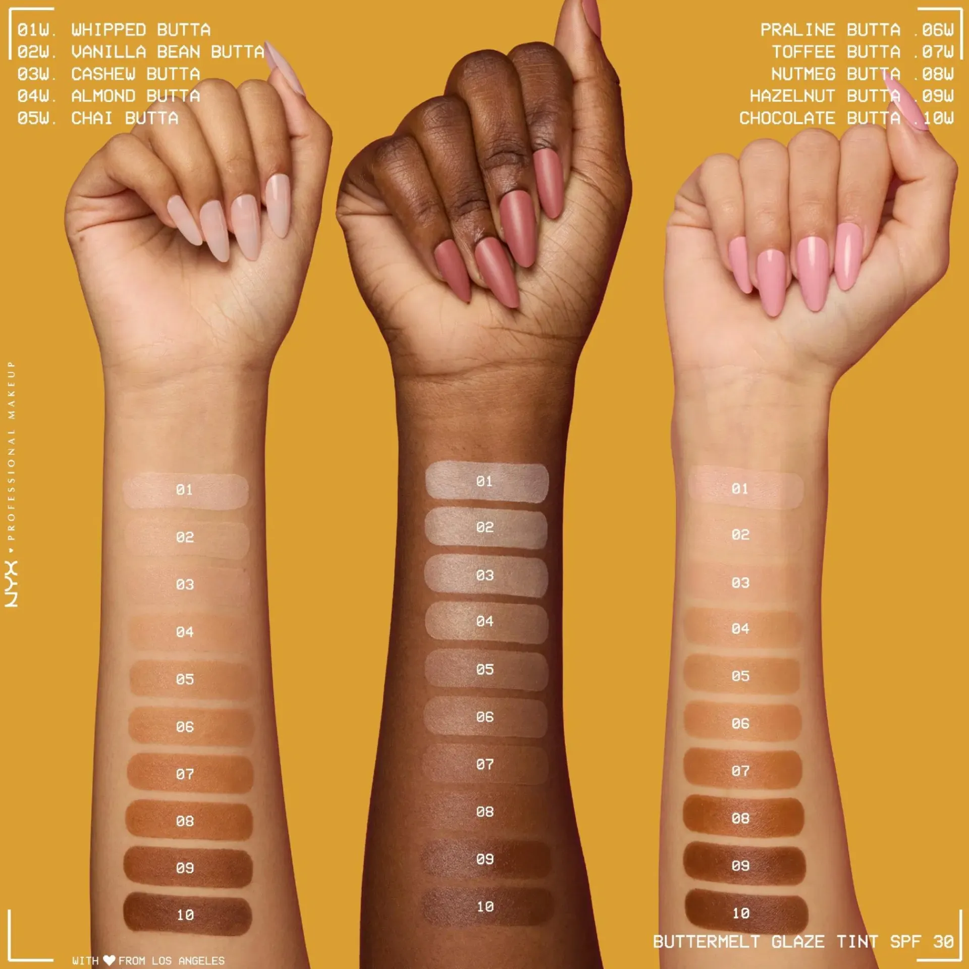 NYX Professional Makeup Kasvomeikit<Buttermelt Glaze Skin Tint SPF30 meikkivoide 30 ml