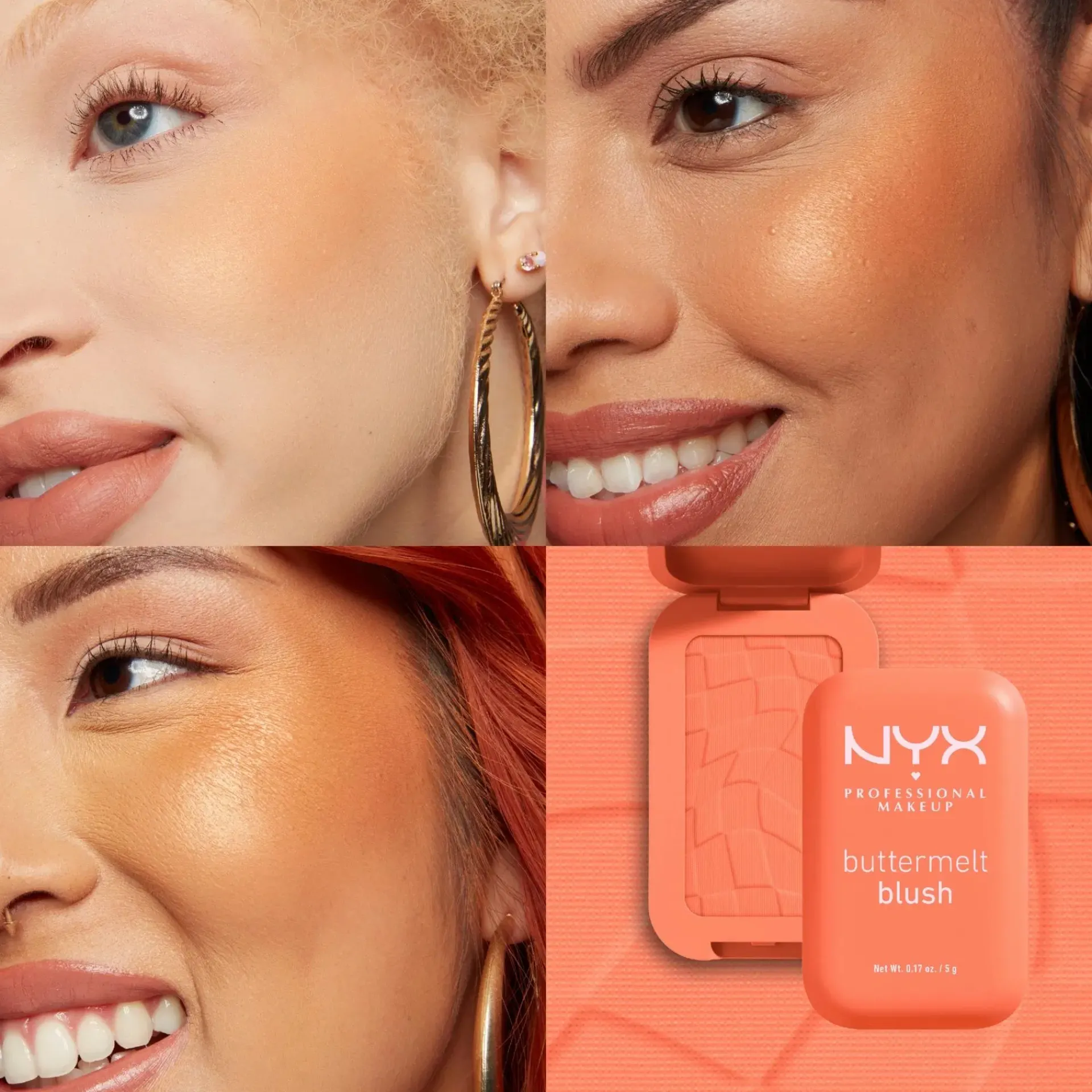 NYX Professional Makeup Kasvomeikit<Buttermelt Blush poskipuna 5 g