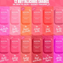 NYX Professional Makeup Kasvomeikit<Buttermelt Blush poskipuna 5 g