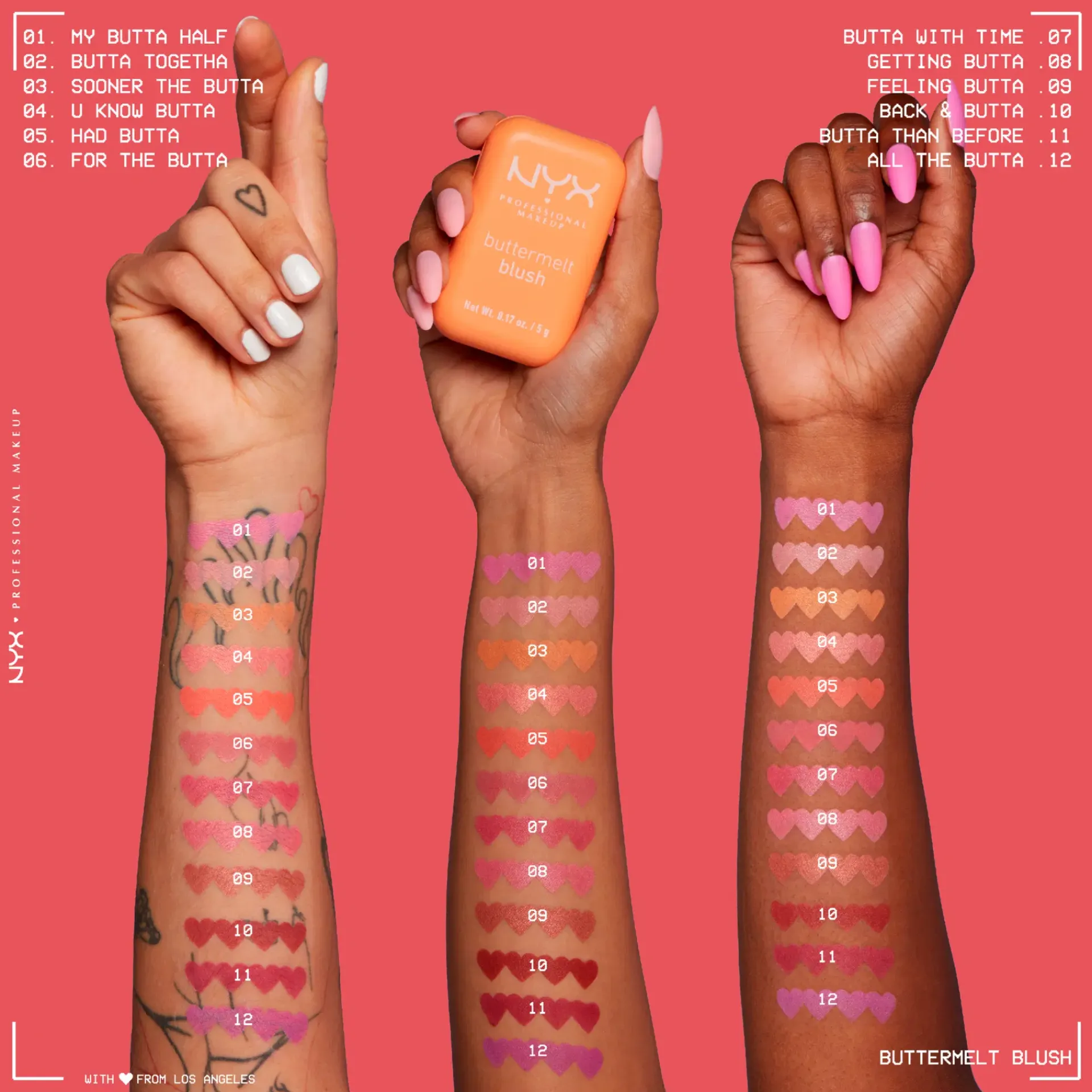 NYX Professional Makeup Kasvomeikit<Buttermelt Blush poskipuna 5 g