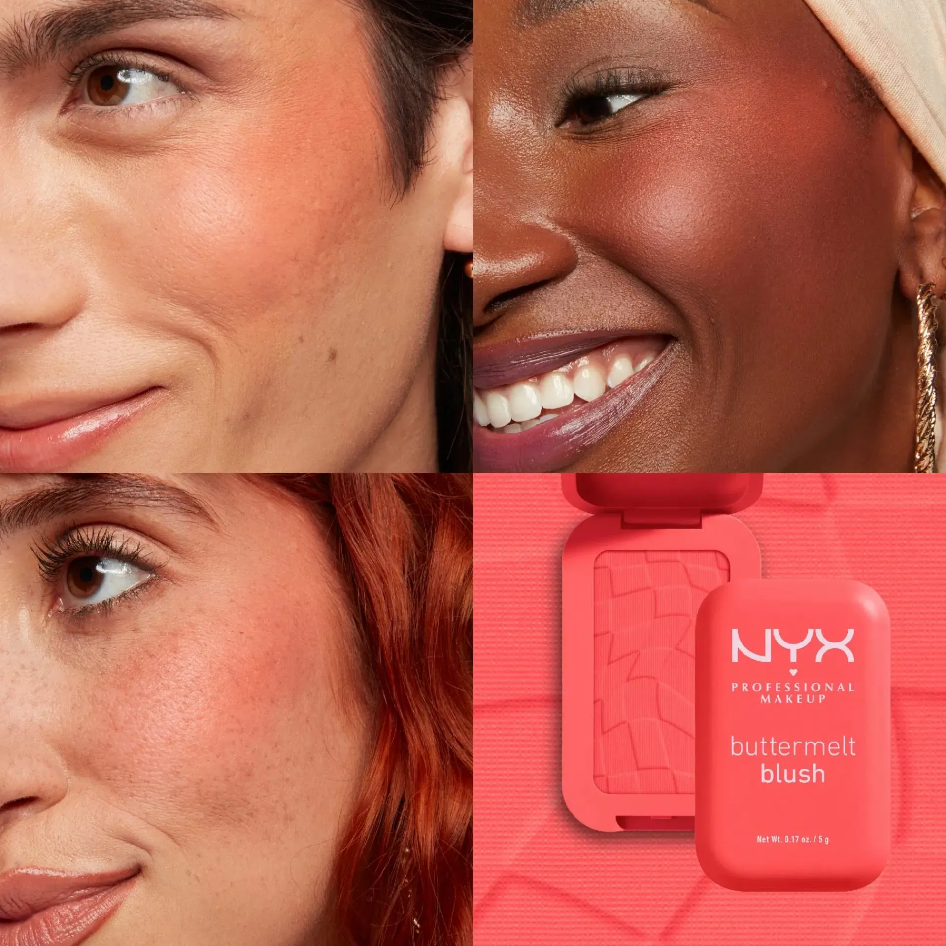 NYX Professional Makeup Kasvomeikit<Buttermelt Blush poskipuna 5 g