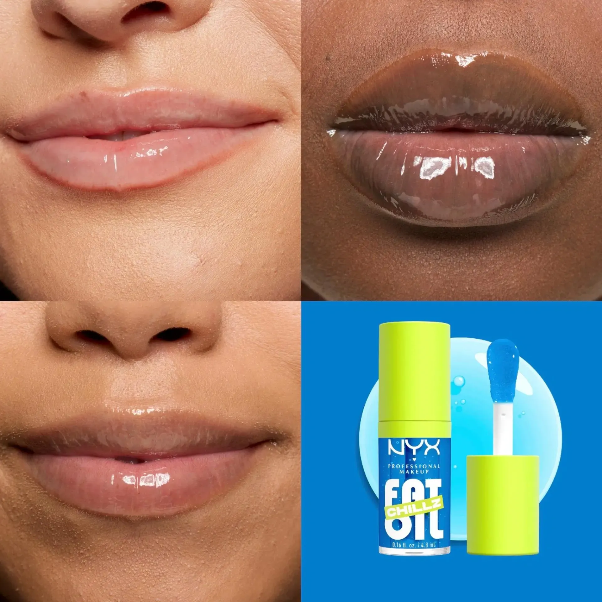 NYX Professional Makeup Huulimeikit<Fat Oil Chillz Lip Drip Huuliöljy 4,8 ml