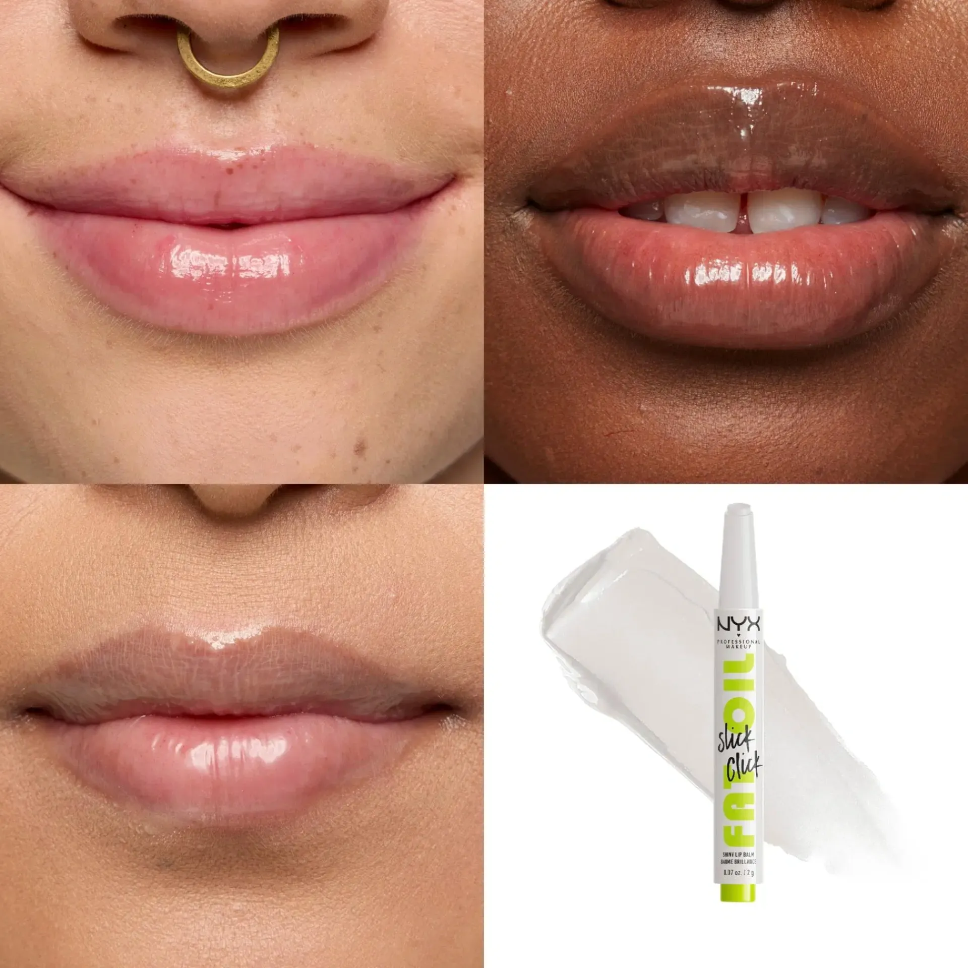 NYX Professional Makeup Huulimeikit<Fat Oil Slick Click Huulivoide 19 Caption This 2 g