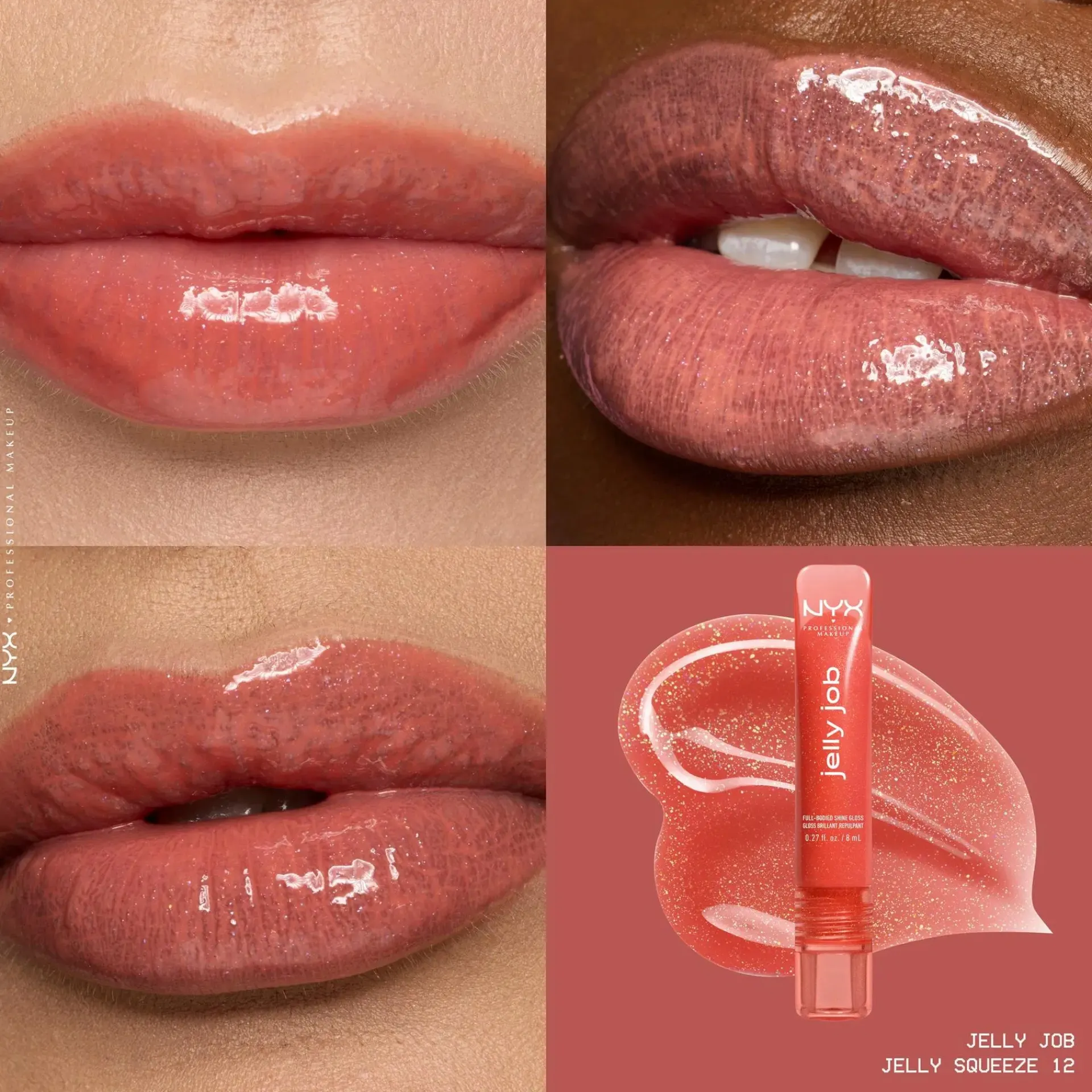 NYX Professional Makeup Huulimeikit<Jelly Job Gloss -huulikiilto 8 ml