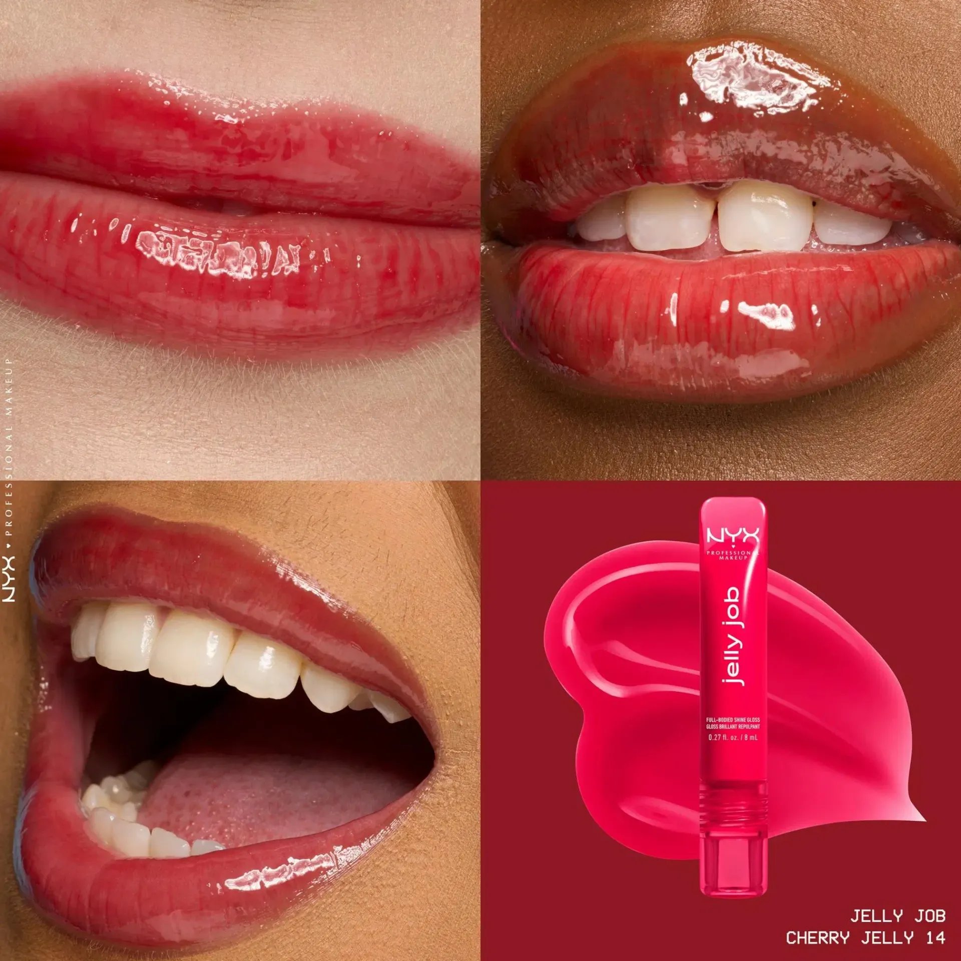 NYX Professional Makeup Huulimeikit<Jelly Job Gloss -huulikiilto 8 ml