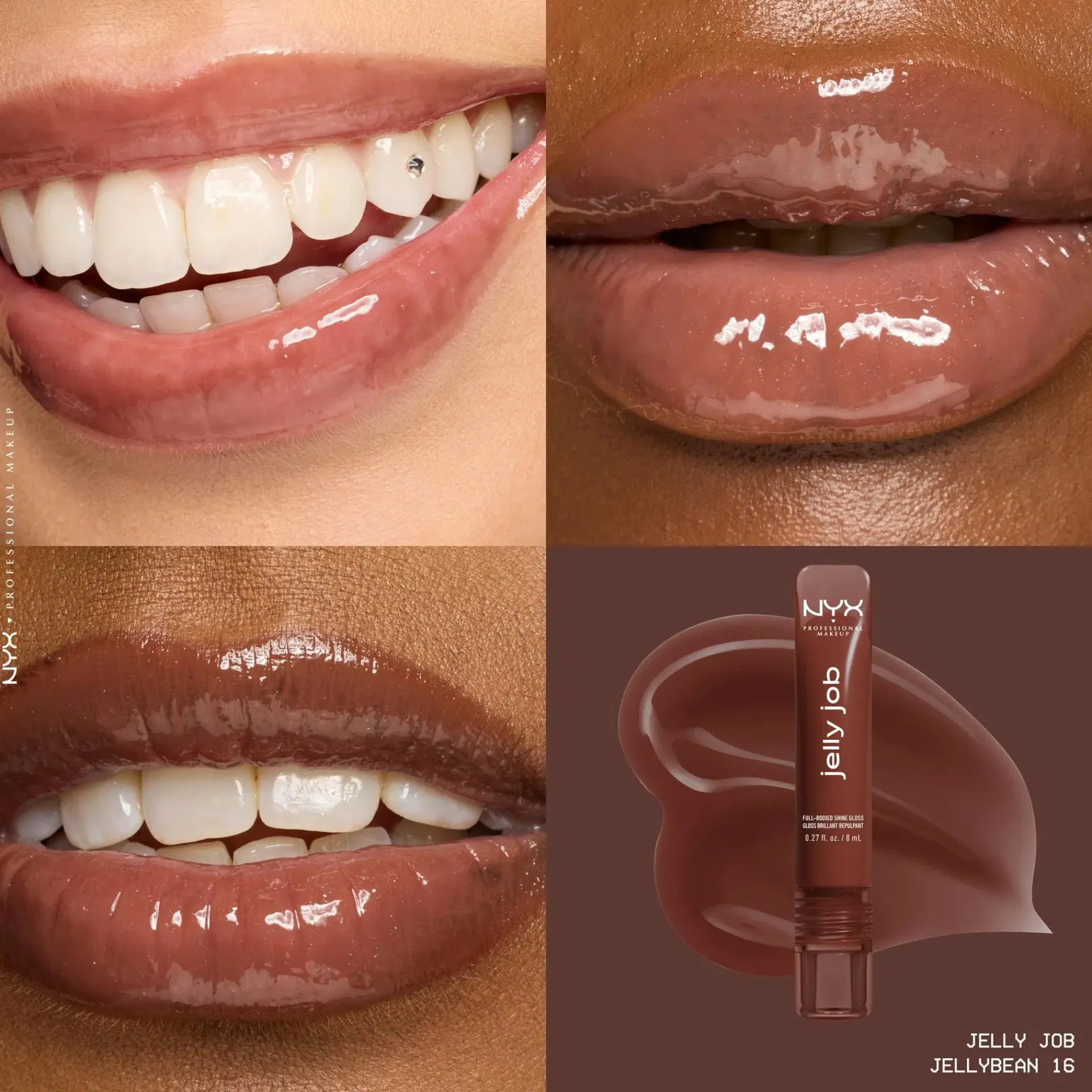 NYX Professional Makeup Huulimeikit<Jelly Job Gloss -huulikiilto 8 ml