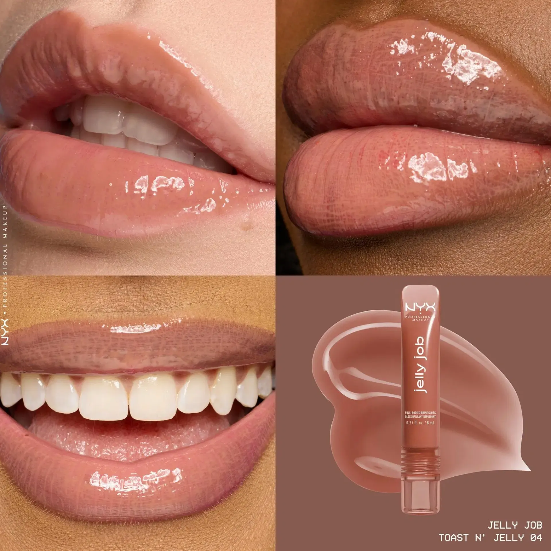 NYX Professional Makeup Huulimeikit<Jelly Job Gloss -huulikiilto 8 ml