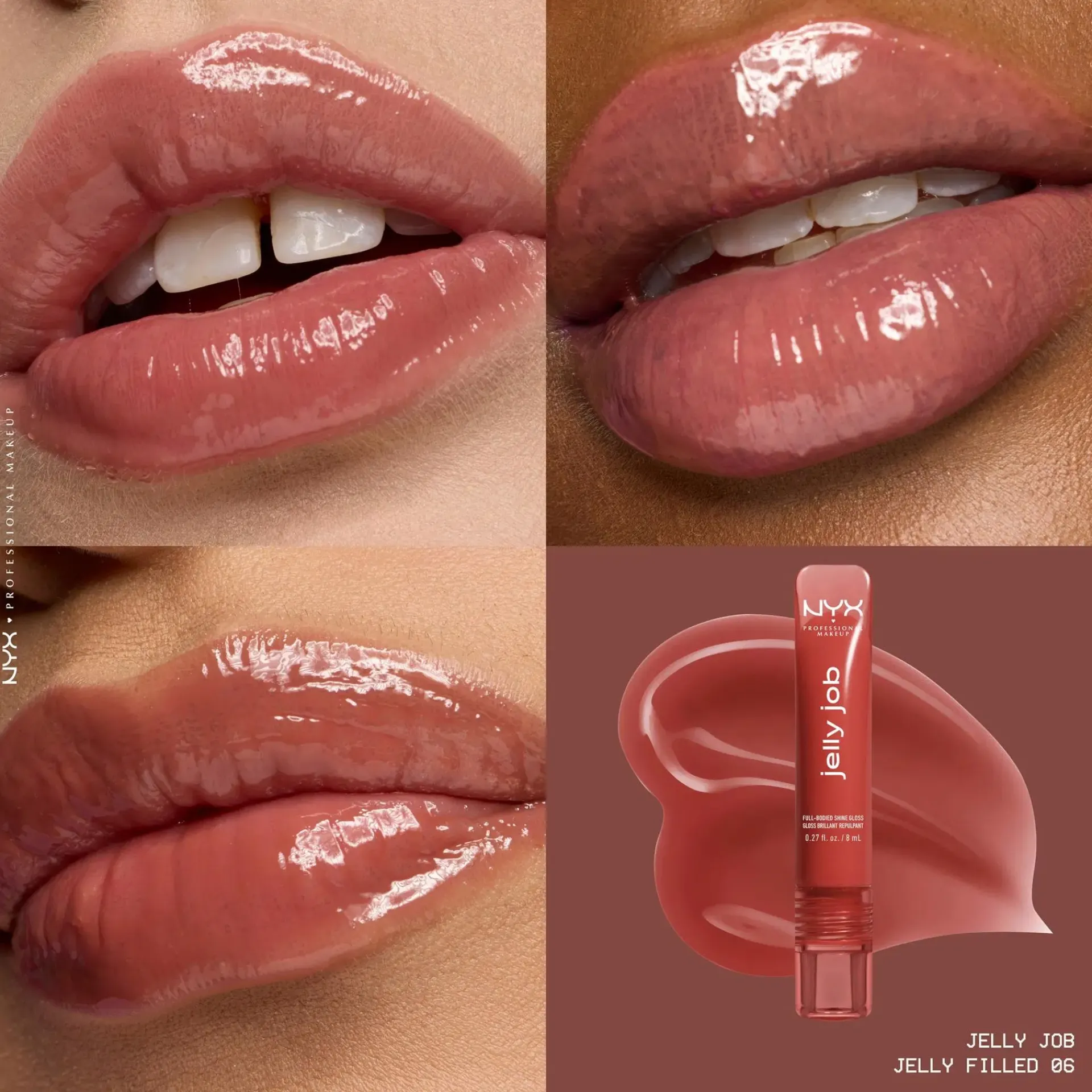 NYX Professional Makeup Huulimeikit<Jelly Job Gloss -huulikiilto 8 ml