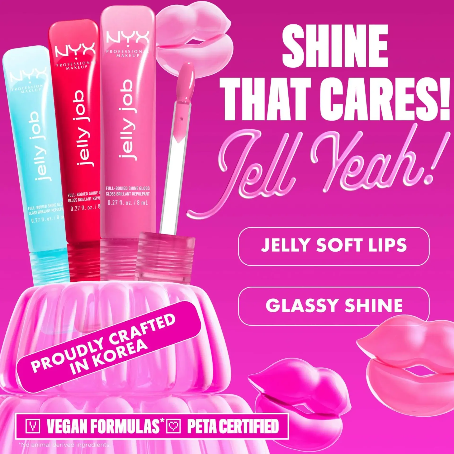 NYX Professional Makeup Huulimeikit<Jelly Job Gloss -huulikiilto 8 ml
