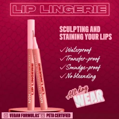 NYX Professional Makeup Huulimeikit<Lip Lingerie Liner Stain -huultenrajauskynä 1 ml