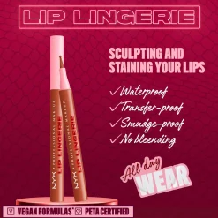 NYX Professional Makeup Huulimeikit<Lip Lingerie Liner Stain -huultenrajauskynä 1 ml