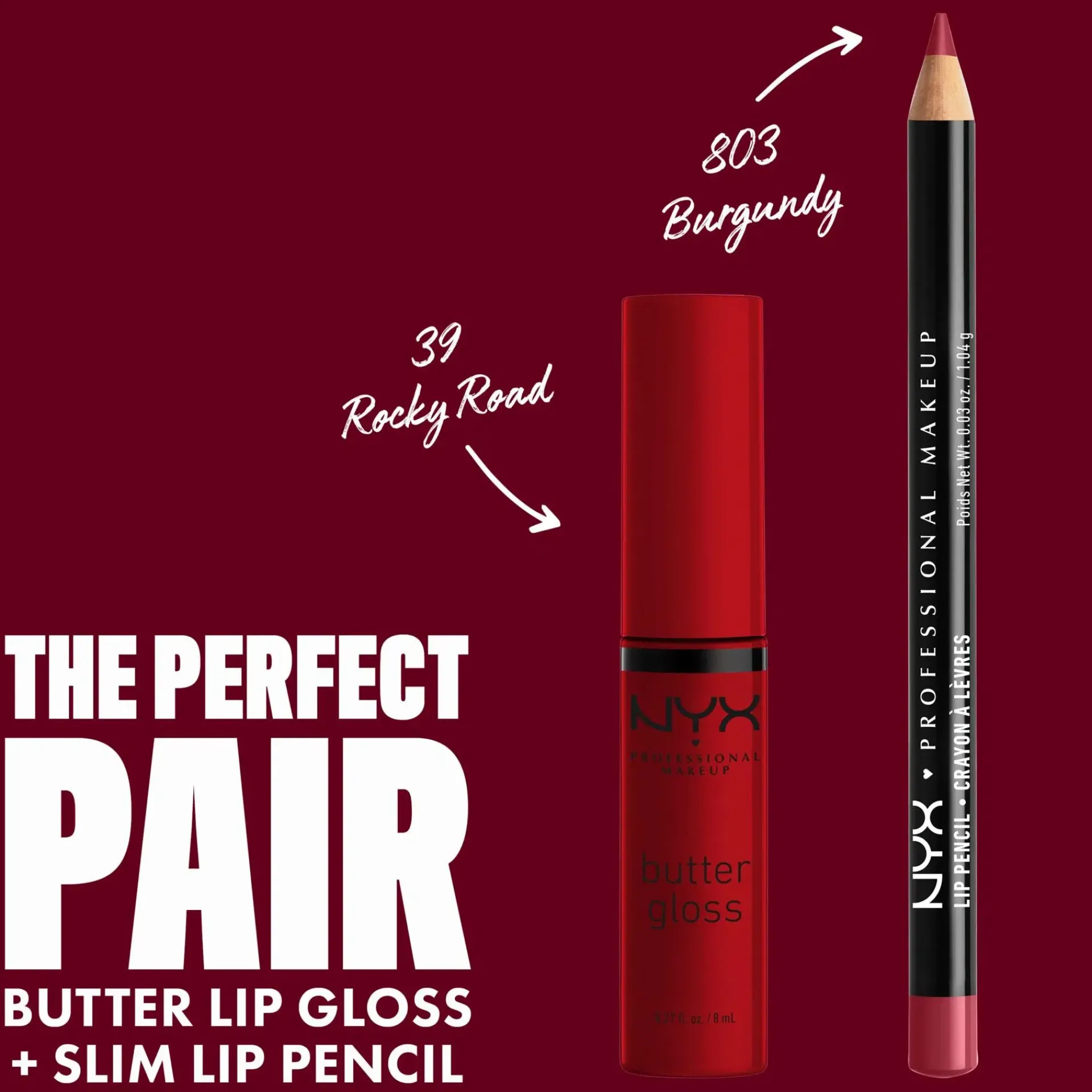 NYX Professional Makeup Huulimeikit<Slim Lip Pencil huultenrajauskynä 1 g