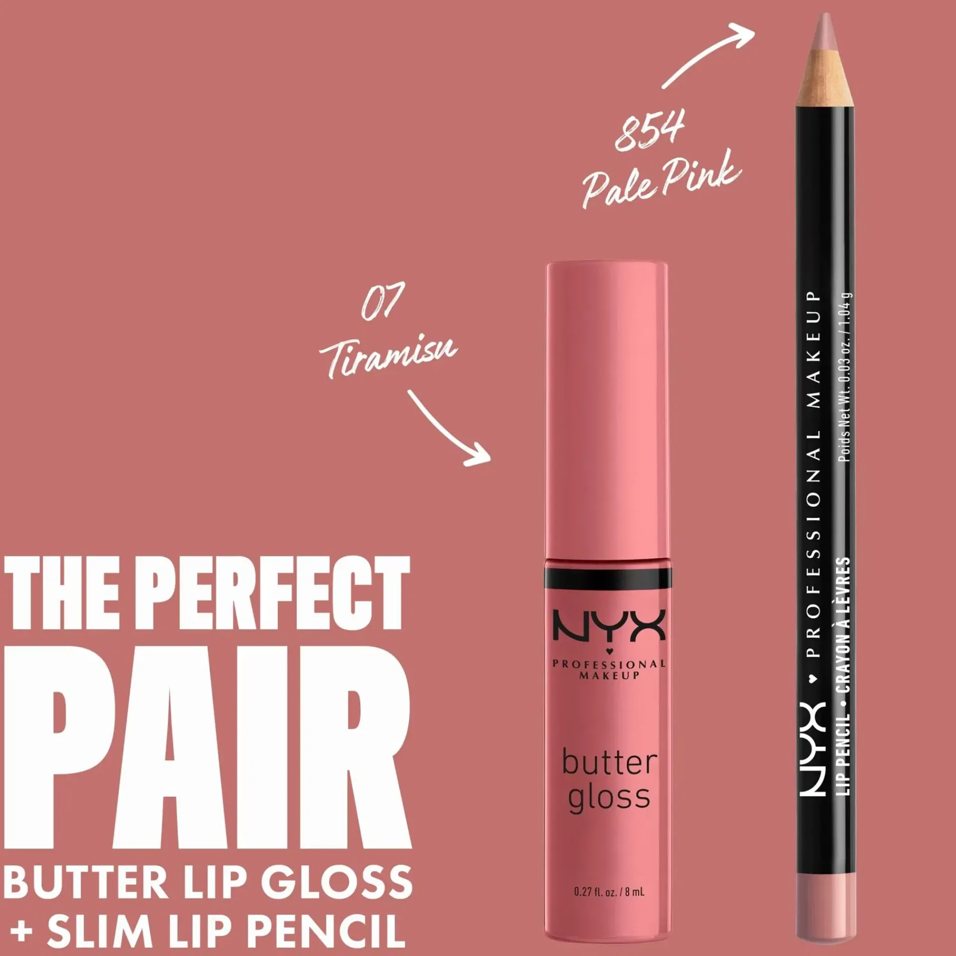 NYX Professional Makeup Huulimeikit<Slim Lip Pencil huultenrajauskynä 1 g