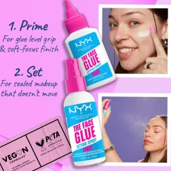 NYX Professional Makeup Kasvomeikit<The Face Glue Setting Spray meikinkiinnityssuihke 60 ml