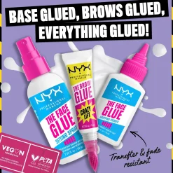 NYX Professional Makeup Silmämeikit<The Brow Glue Crazy Lift Pitkäkestoinen Kulmageeli 01 Transparent 7 ml