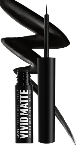 NYX Professional Makeup Silmämeikit<Vivid Matte Liquid Liner silmänrajauskynä 2 ml 01 BLACK