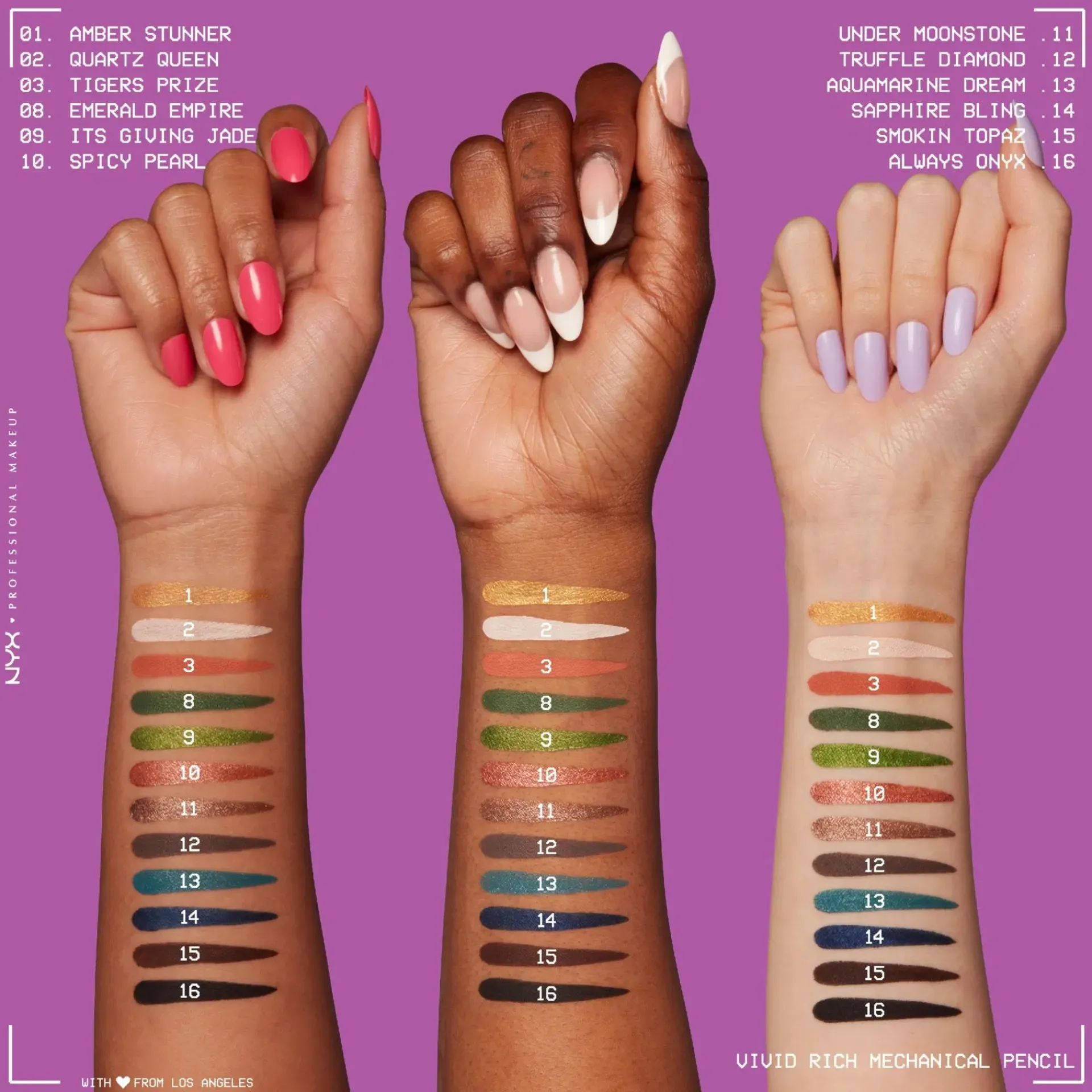 NYX Professional Makeup Silmämeikit<Vivid Rich Mechanical Liner silmänrajauskynä 0,28 g