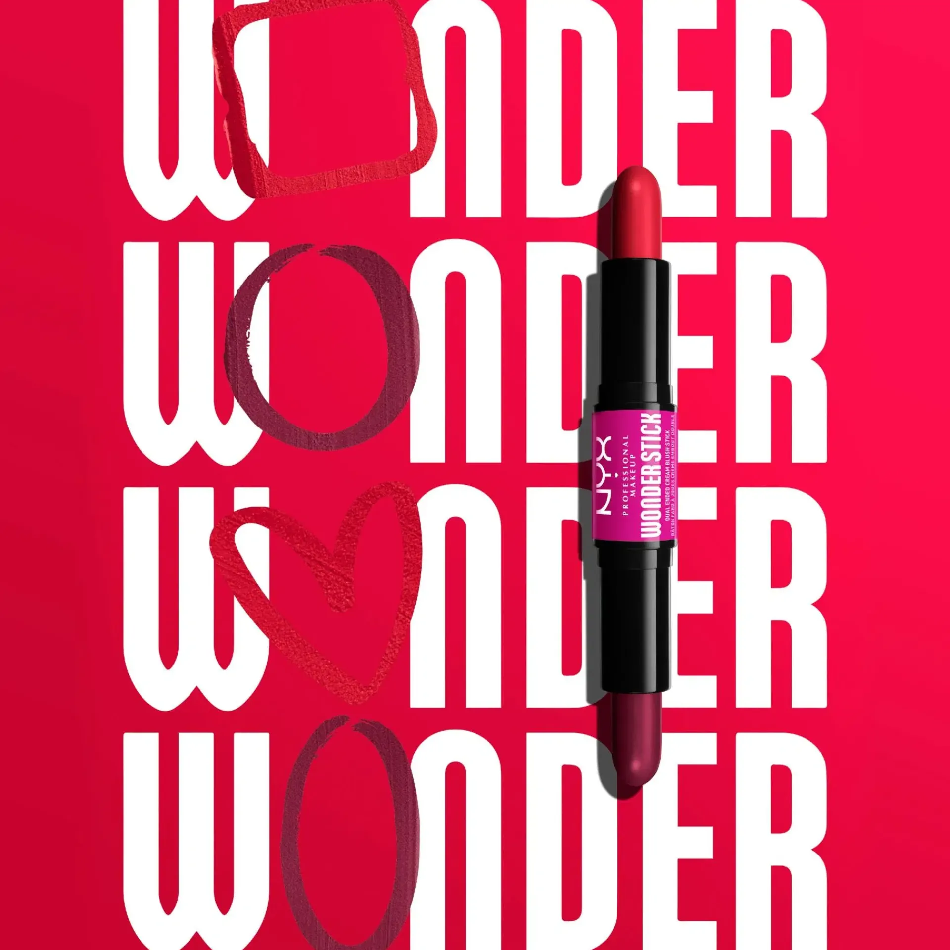 NYX Professional Makeup Kasvomeikit<Wonder Stick Dual-Ended Cream Blush Stick poskipuna 4 g