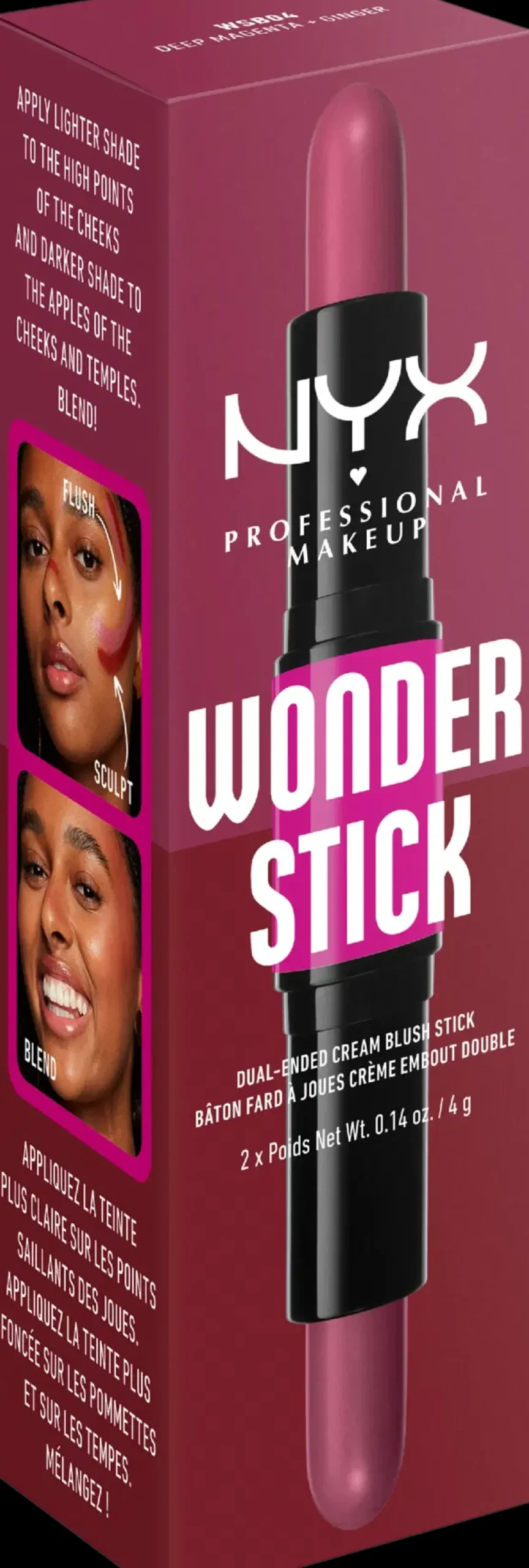 NYX Professional Makeup Kasvomeikit<Wonder Stick Dual-Ended Cream Blush Stick poskipuna 4 g
