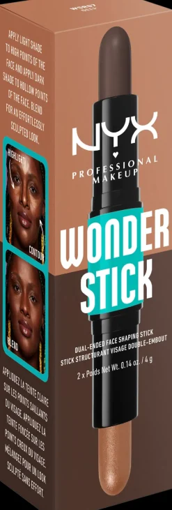 NYX Professional Makeup Kasvomeikit<Wonder Stick Dual-Ended Face Shaping Stick korostuskynä 4 g