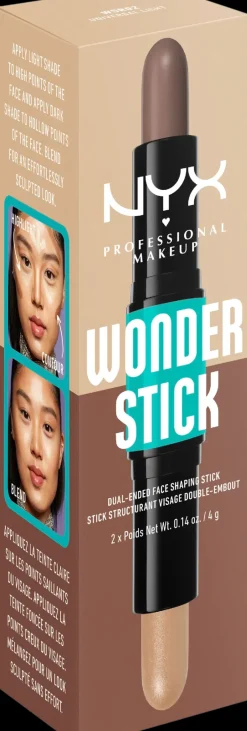 NYX Professional Makeup Kasvomeikit<Wonder Stick Dual-Ended Face Shaping Stick korostuskynä 4 g
