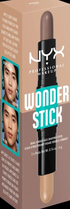 NYX Professional Makeup Kasvomeikit<Wonder Stick Dual-Ended Face Shaping Stick korostuskynä 4 g