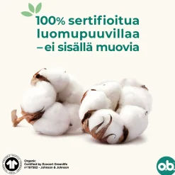 o.b. Kuukautiset Ja Intiimihygienia<® Organic Normal 16 kpl